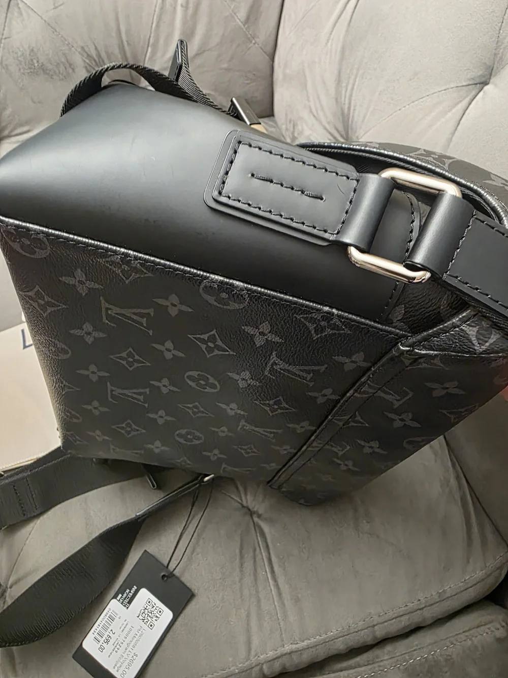 Louis Vuitton Black Monogram Eclipse Canvas Messenger Bag